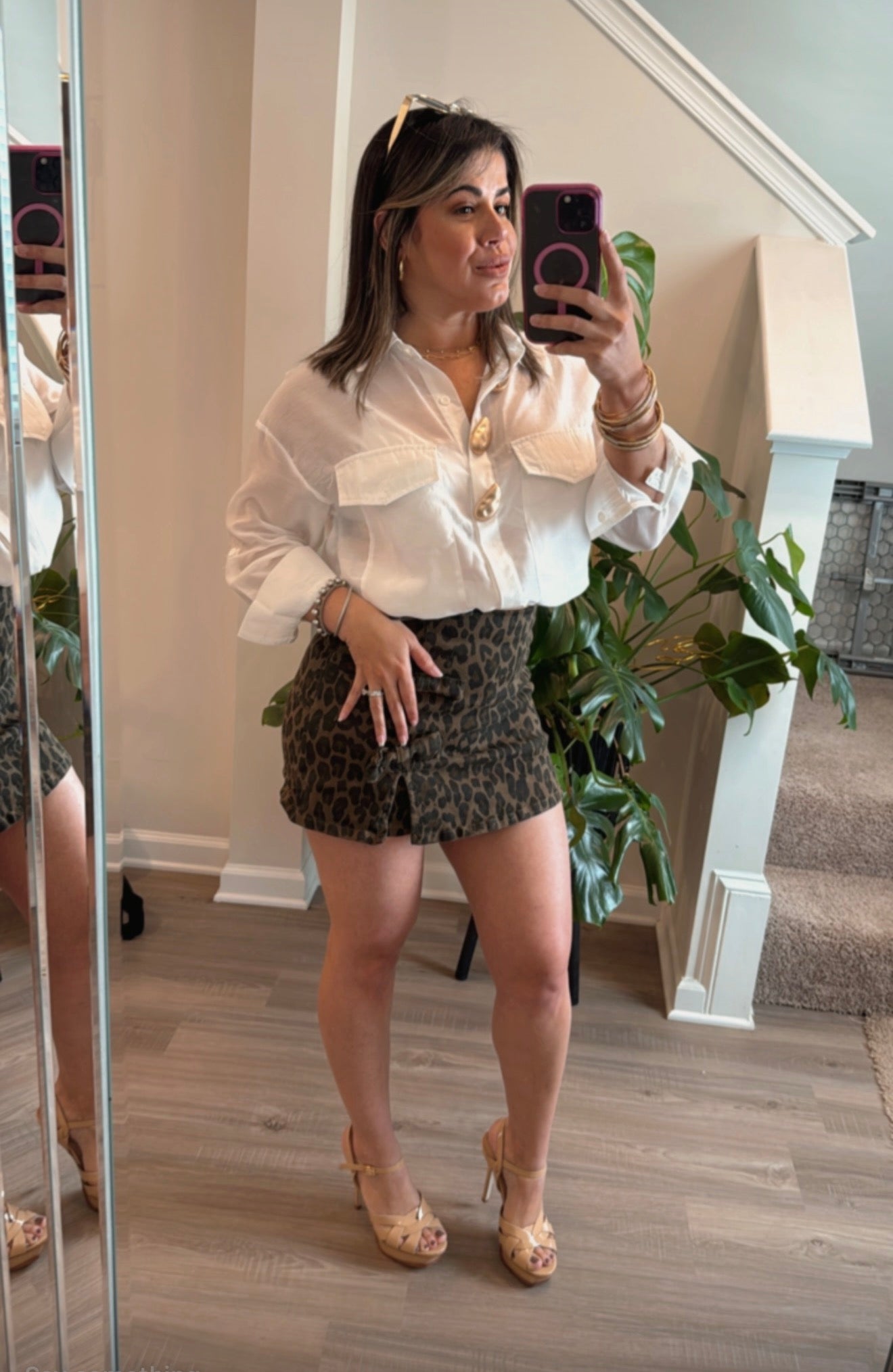 Leopard Skort
