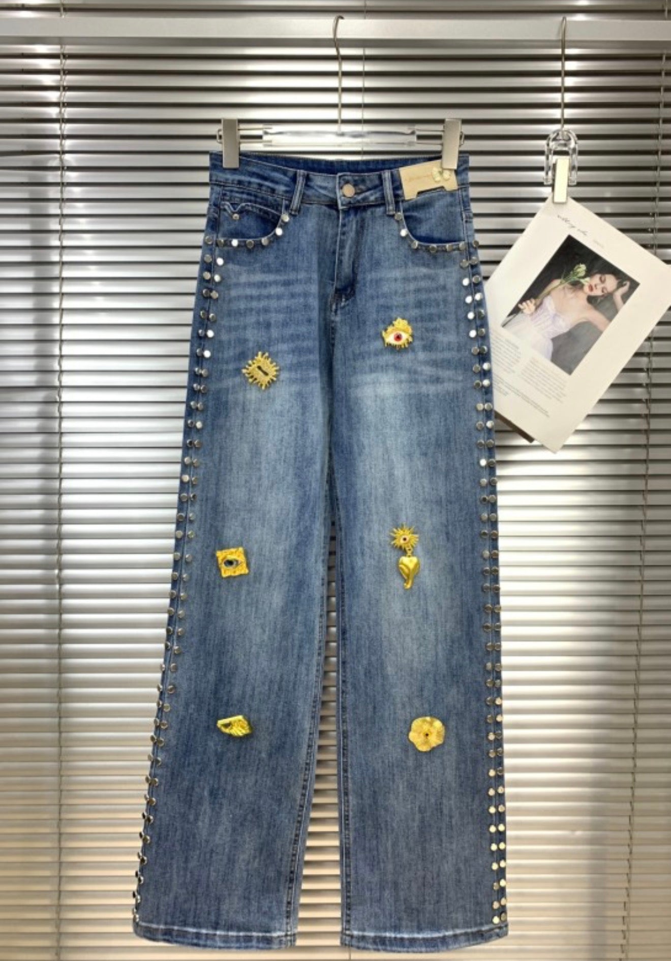 Golden Eye Pins Jeans
