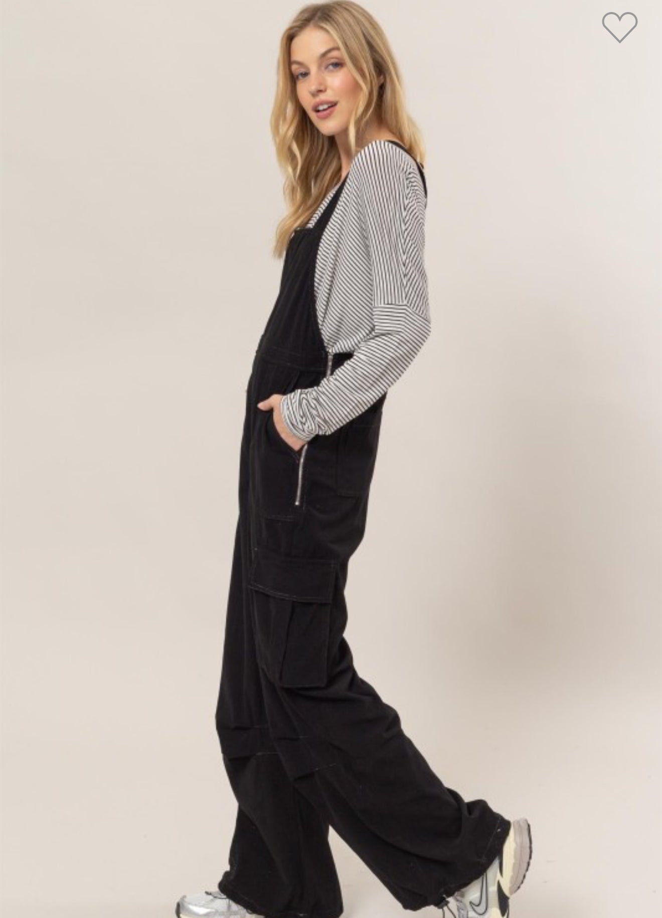 Black Corduroy overall