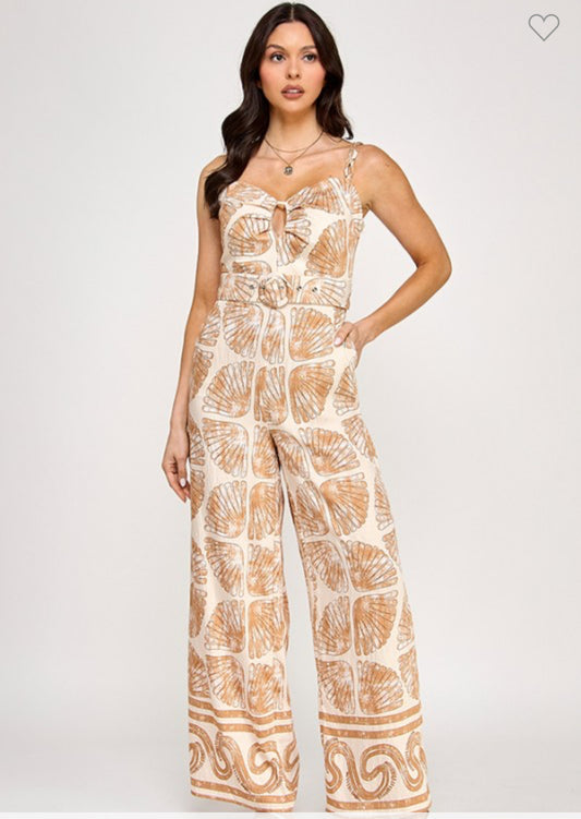 Caramel Leafs Jumpsuit