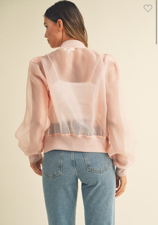 Blush Organza Jacket