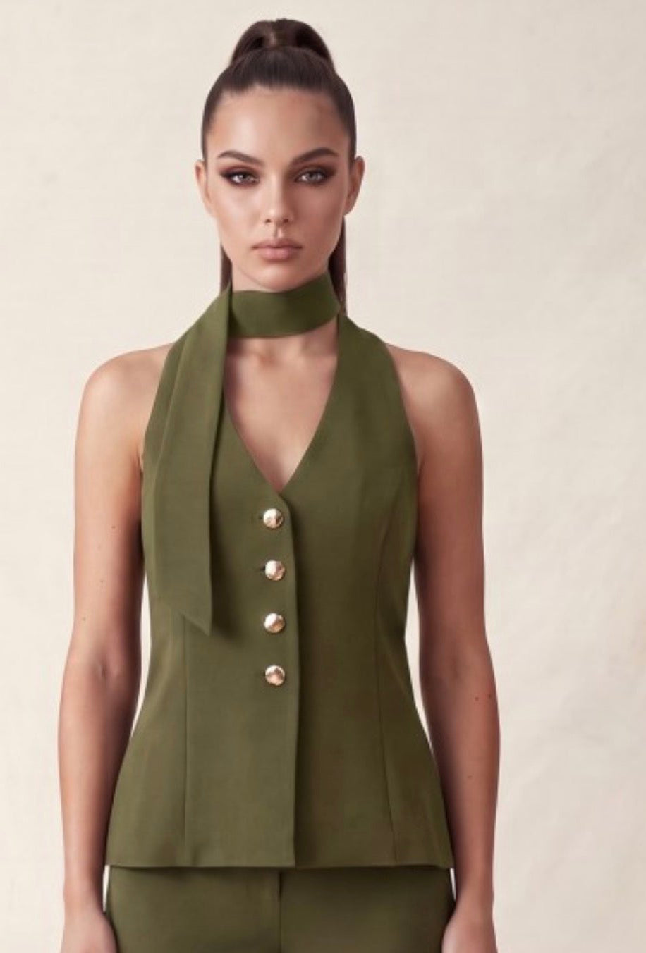 Olivia Scarf Neck Top