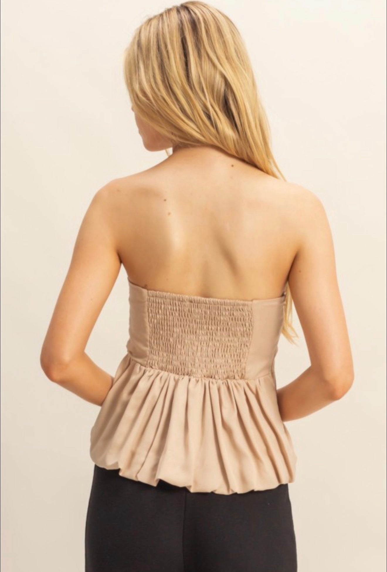 Almond Off Shoulder Top