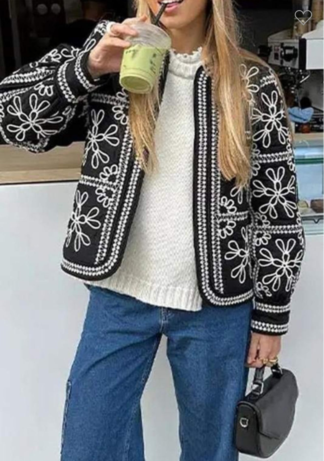 Black Embroidery jacket