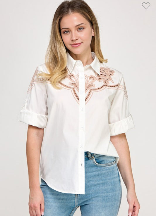 White Country Blouse