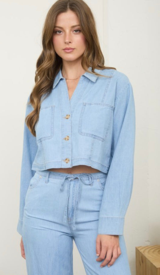 Long Sleeve Denim top