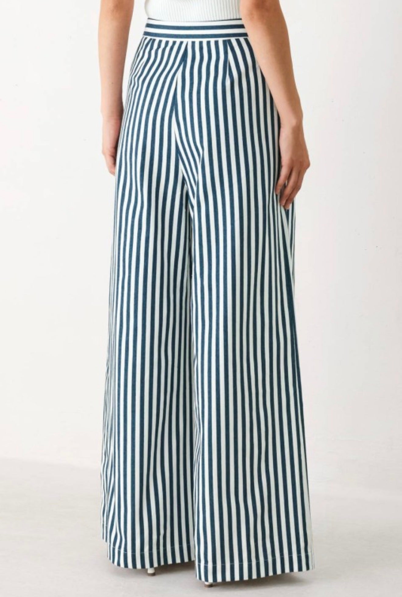 Navy Sailor Chic Pants