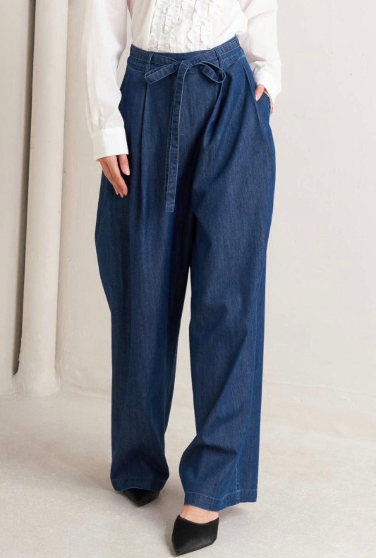 Palermo Midnight Pleated Jeans
