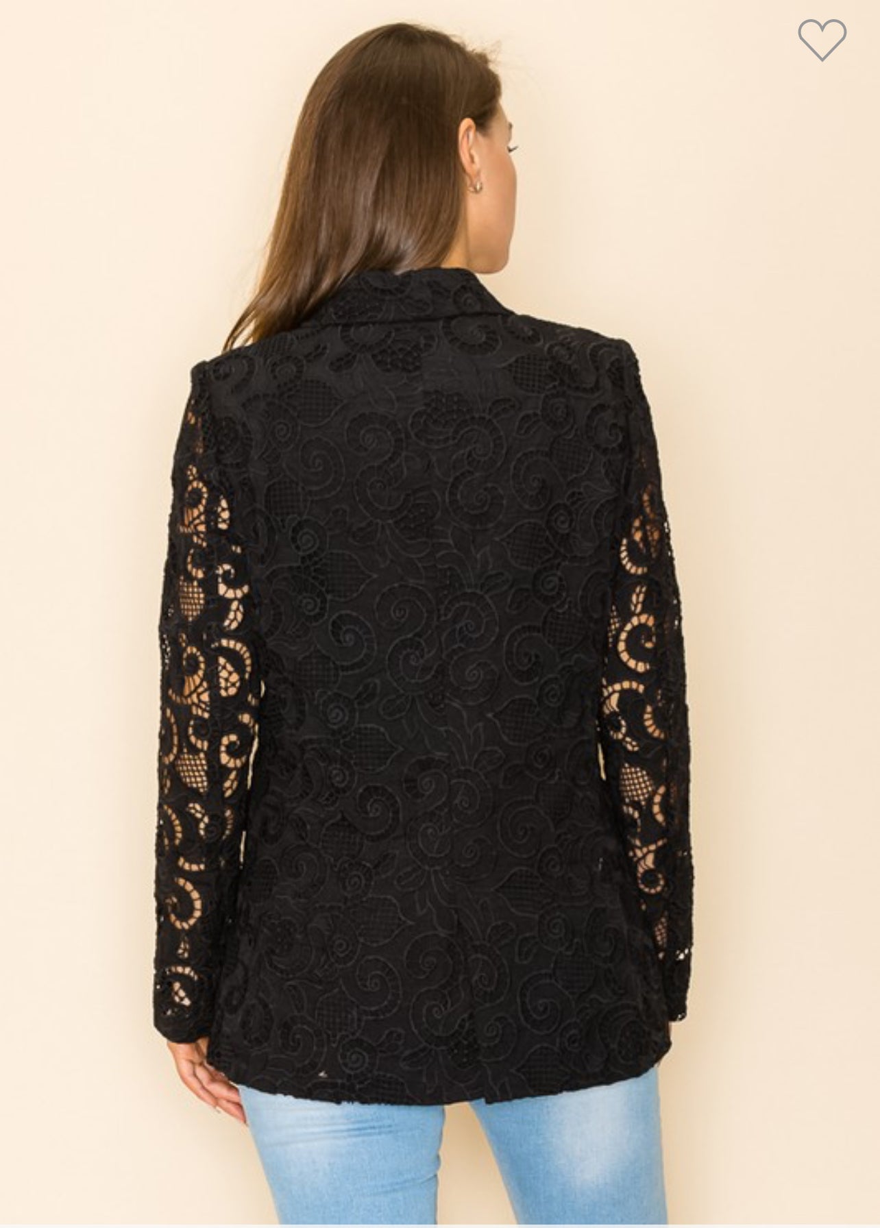 Black Lace Blazer