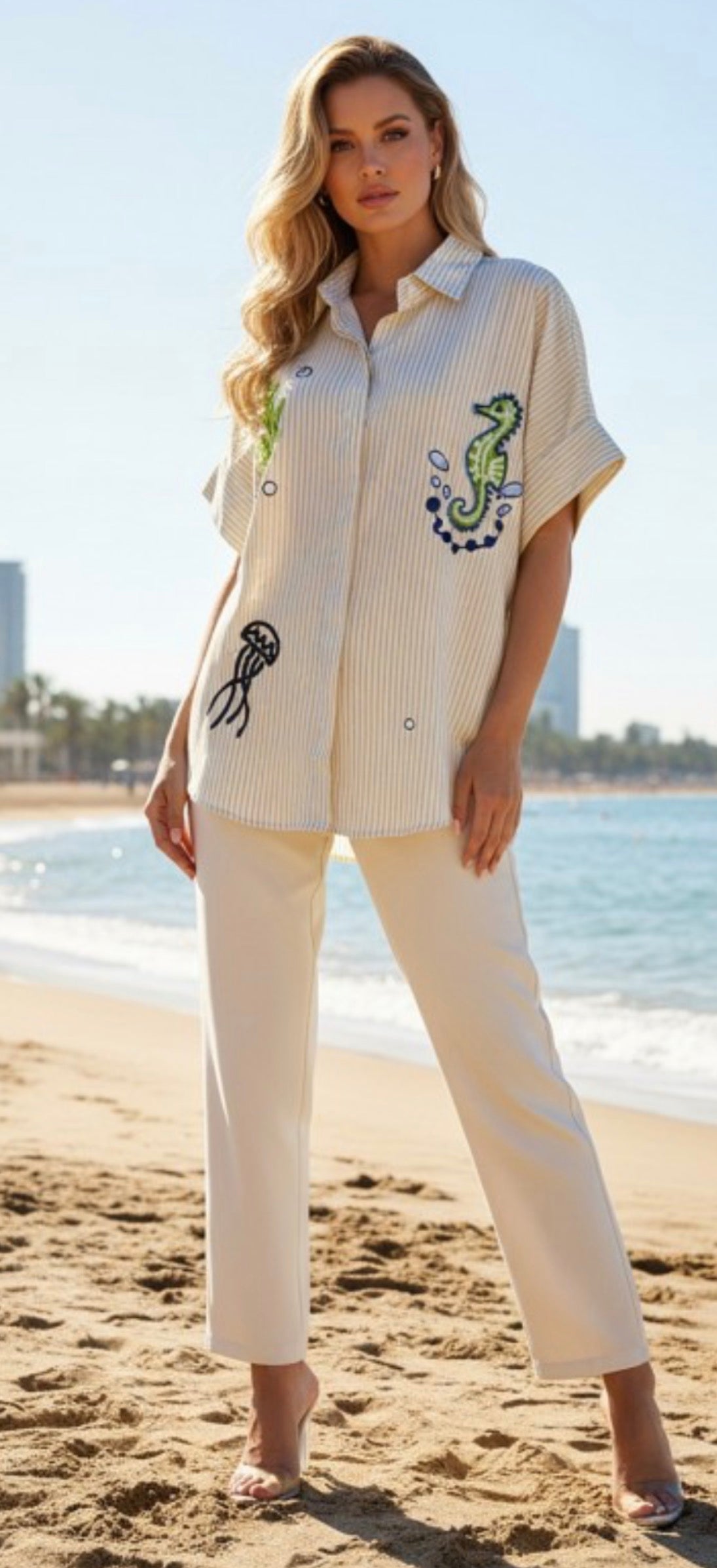 Seahorse Stripes Blouse
