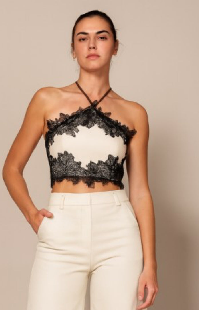 Lace Halter Top