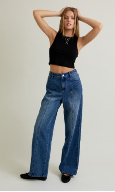 Mid Ruse Wide Leg Jeans