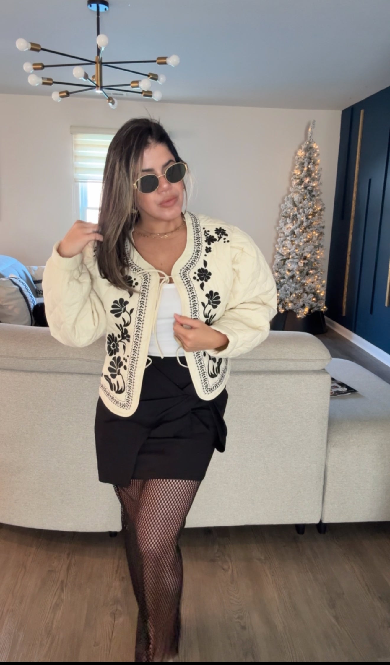 Black Bow Stunning Midi Skirt