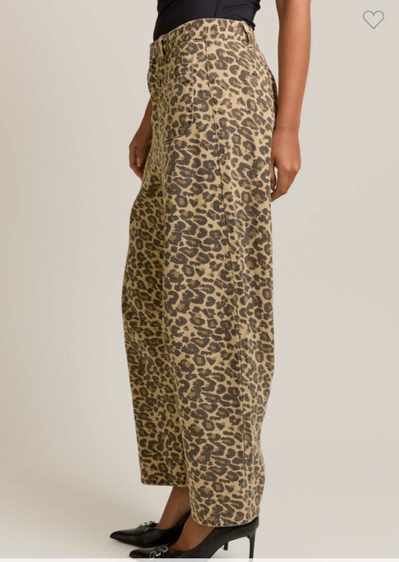 Leopard Barrel Pants