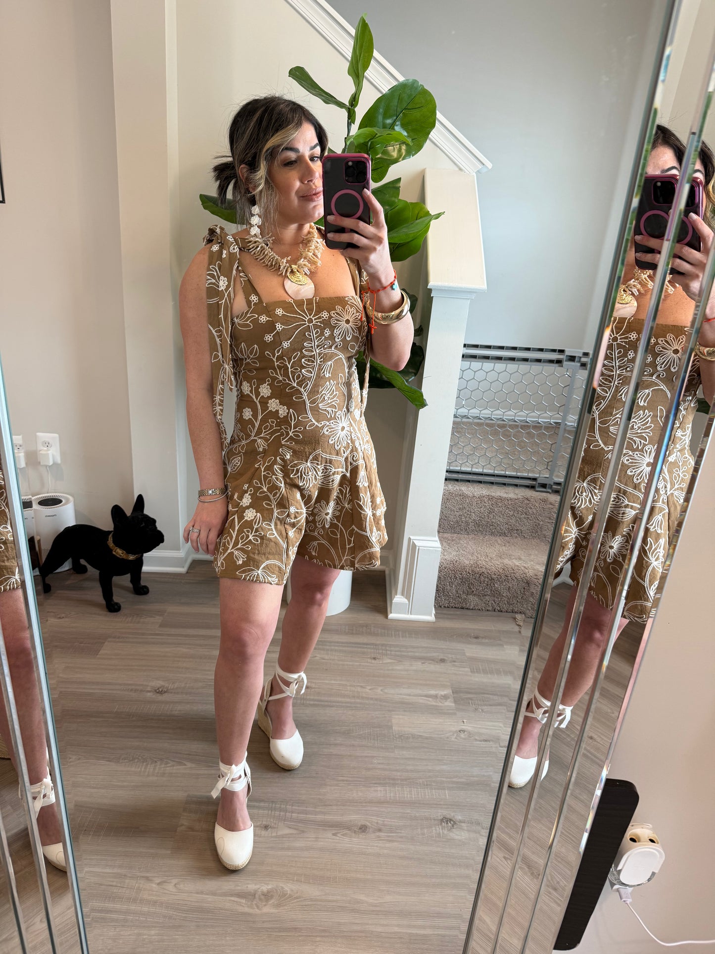 Golden Hour Embroidered Romper 🏝️