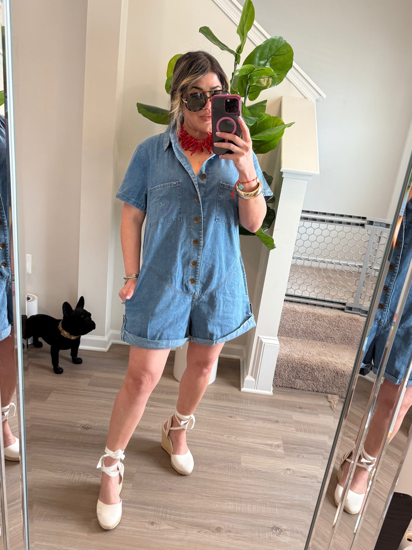 Denim Chic Romper