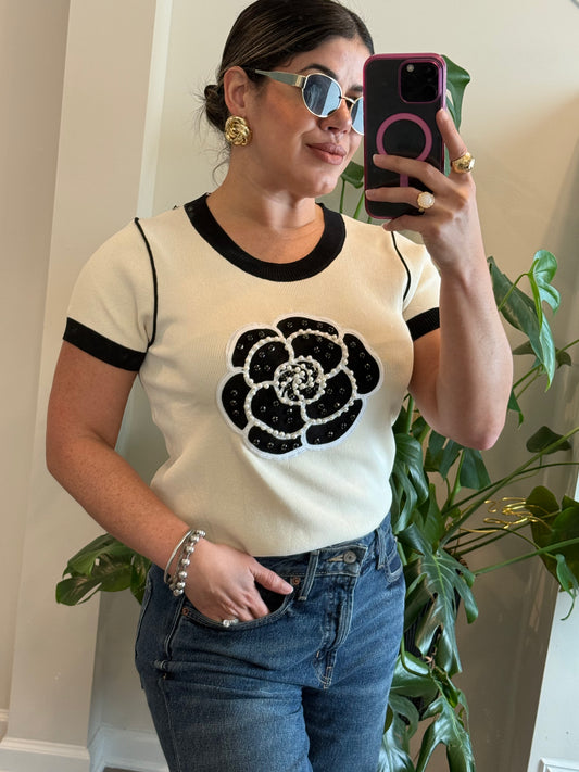 Beige Sweater Top