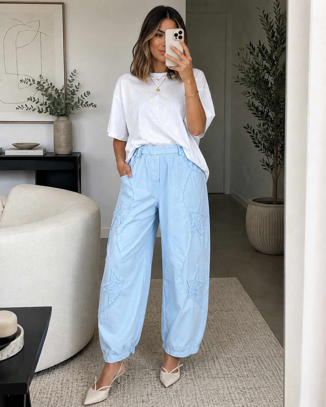 🩵Stella Barrel Pants