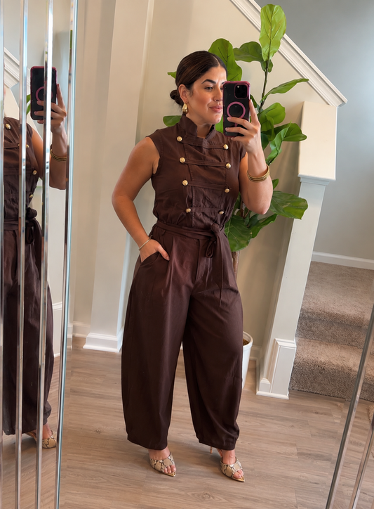 Imperial Chocolate Jumpsuit🤎