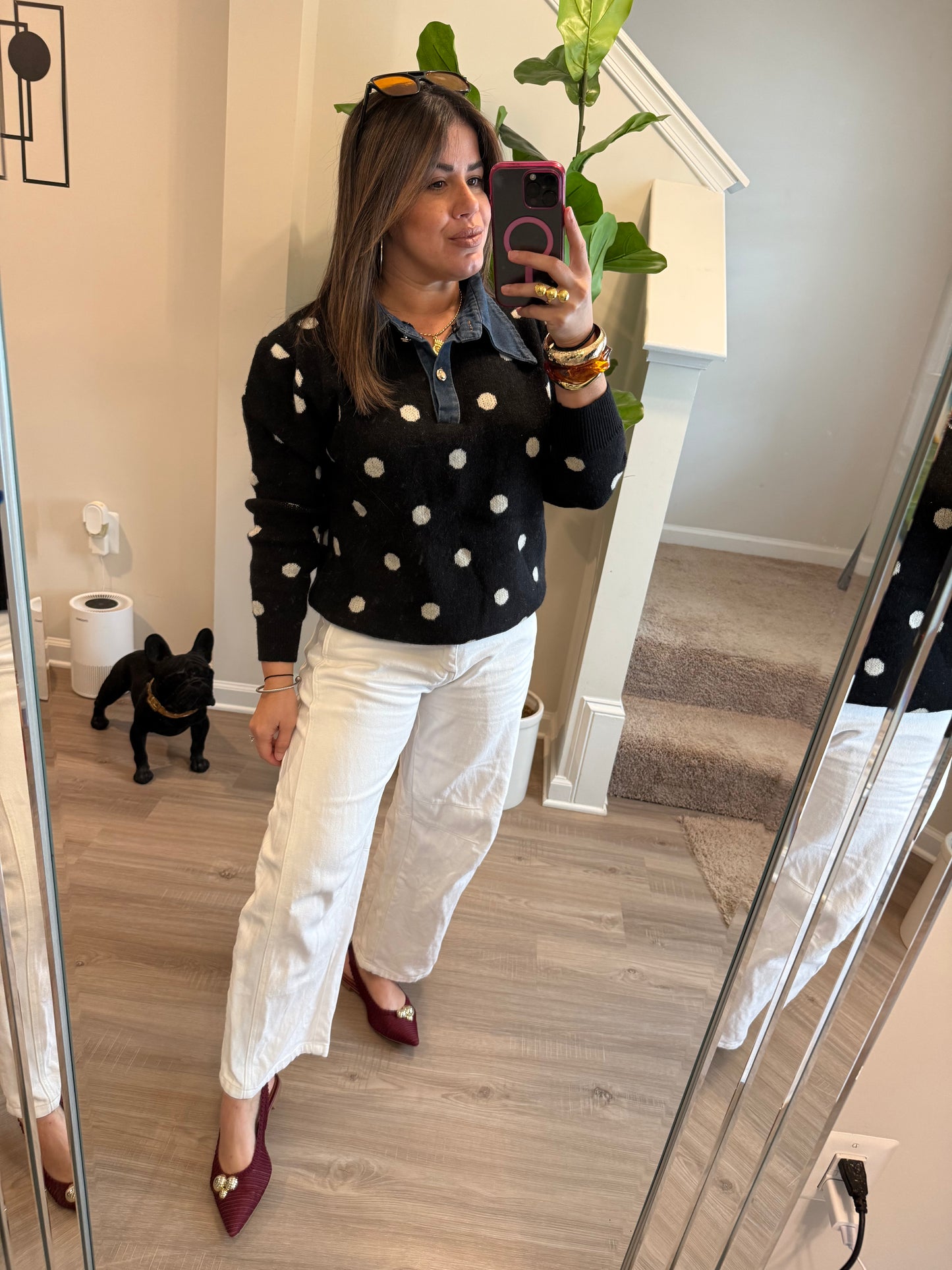 Falling for Dots Sweater