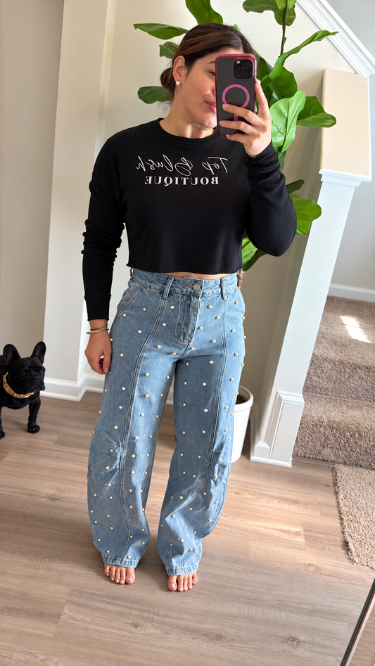 Icon Studded Denim